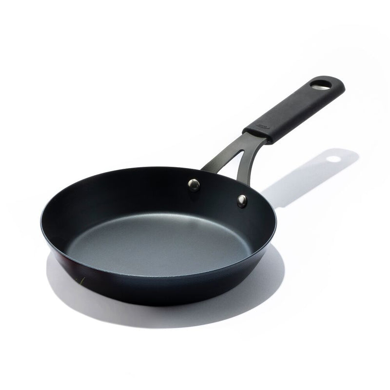 Carbon Steel Obsidian Series 8-Inch Frypan with Silicone Sleeve M3