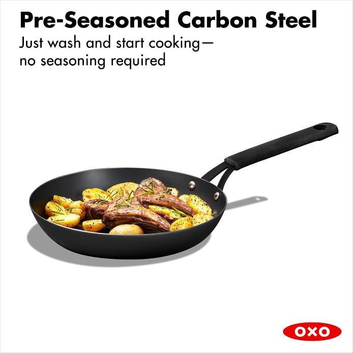 Carbon Steel Obsidian Series 10-Inch Frypan with Silicone Sleeve M8