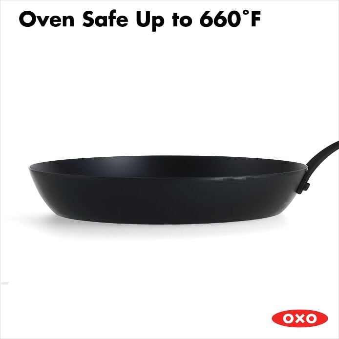 Carbon Steel Obsidian Series 10-Inch Frypan with Silicone Sleeve M8