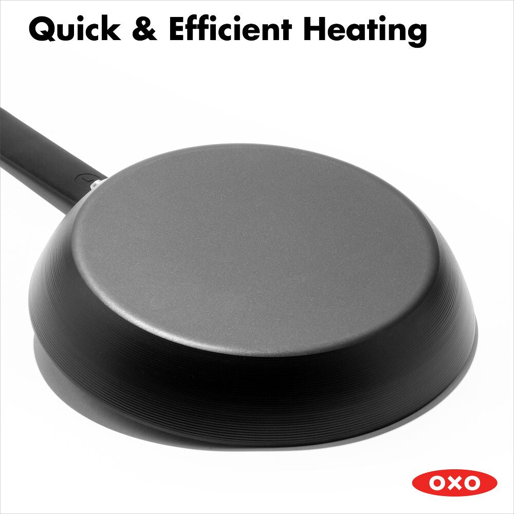 OXO Carbon Steel Obsidian Series 12-Inch Frypan with Silicone Sleeve Z4