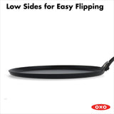 Obsidian Carbon Steel 10-Inch Crêpe Pan with Silicone Sleeve U6