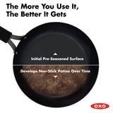 Carbon Steel Obsidian Series 12-Inch Wok with Silicone Sleeve K9