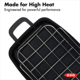 Carbon Steel Obsidian Series Roaster with Rack R6
