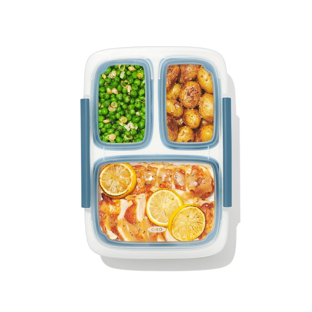 Prep & Go 4.1-Cup Divided Container - Ocean Blue F0