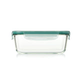 Smart Seal 8 Cup Glass Rectangle Container - Teal A7