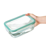 Smart Seal 8 Cup Glass Rectangle Container - Teal A7