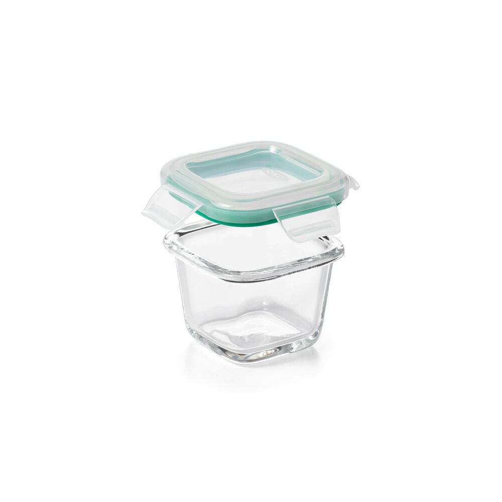 4 Piece Smart Seal Glass Mini Square Container Set R3