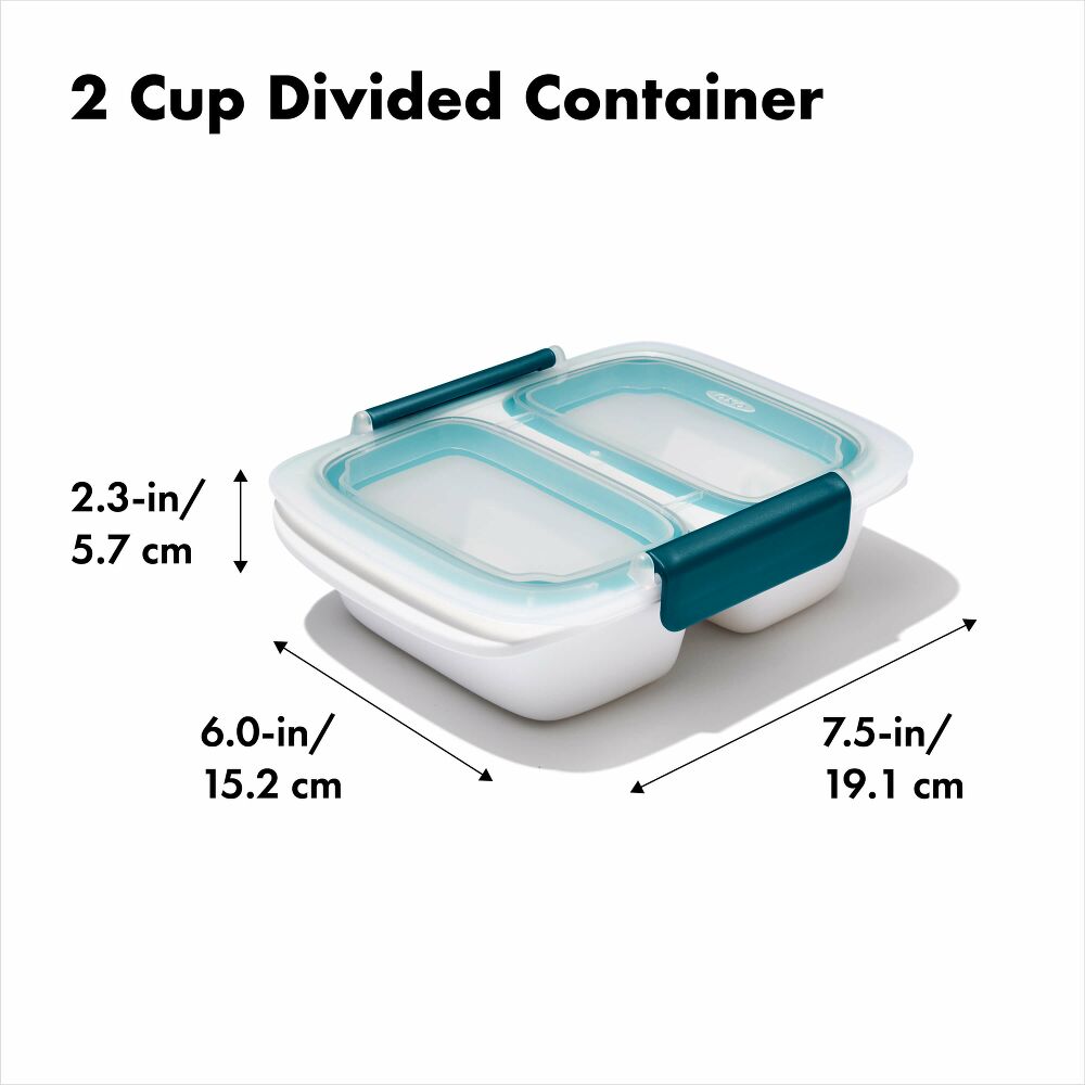 Prep & Go 2-Cup Divided Container D8