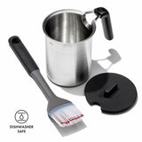 Grilling Basting Pot and Brush Set Y2