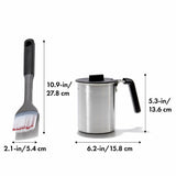 Grilling Basting Pot and Brush Set Y2