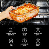 16 Piece Glass Smart Seal Everyday Container Set T1