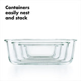16 Piece Glass Smart Seal Everyday Container Set T1