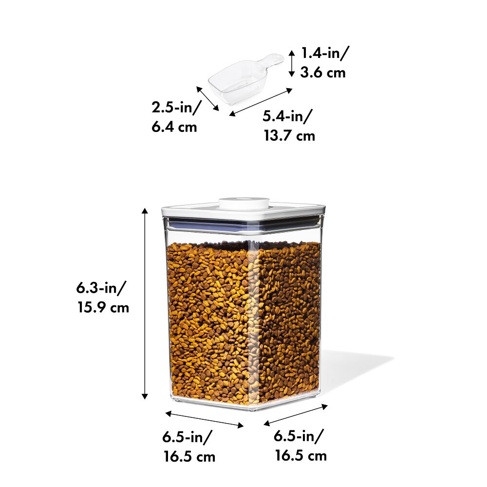 OXO Good Grips Pet POP Container – 4.4 Qt/4.2 L with Scoop B0