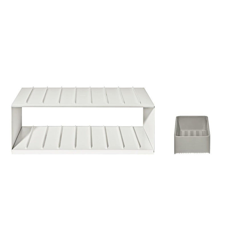 Water Bottle Organizer with Accessory Bin V5