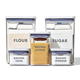 8-Piece Prelabeled Baking POP Container Set Y0
