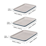 Non-Stick Pro Ceramic Coated Metal Bakeware 3 Pc Set R8