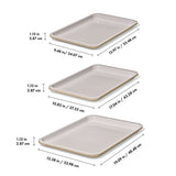 Non-Stick Pro Ceramic Coated Metal Bakeware 3 Pc Set R8