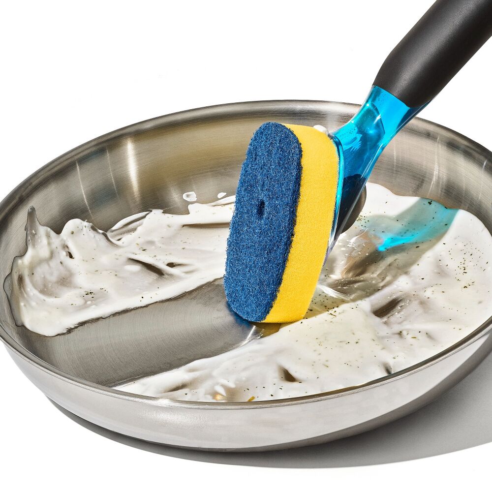 Soap Dispensing Dish Scrub Y1