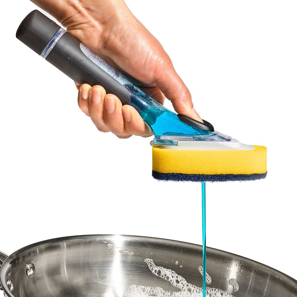 Soap Dispensing Dish Scrub Y1