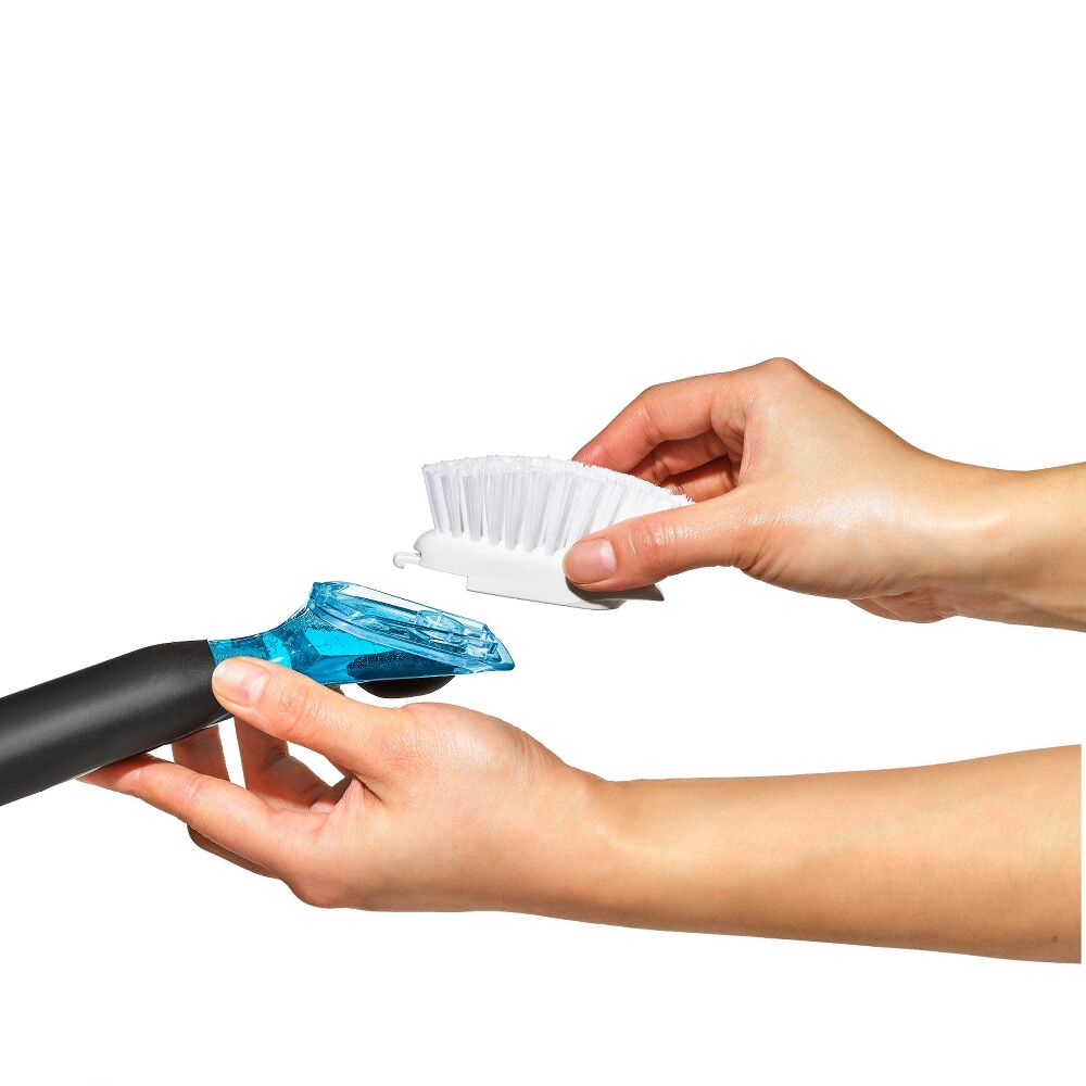 Soap Dispensing Dish Brush Storage Set C5