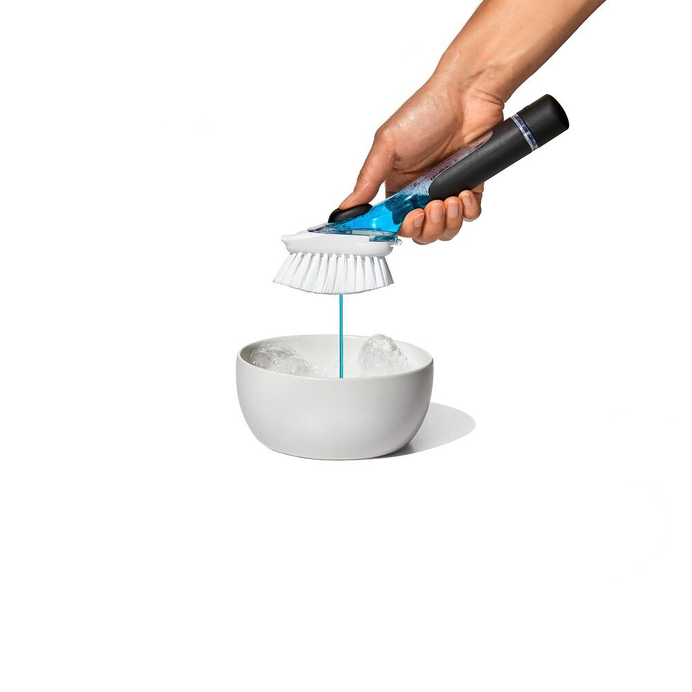 Soap Dispensing Dish Brush Storage Set C5