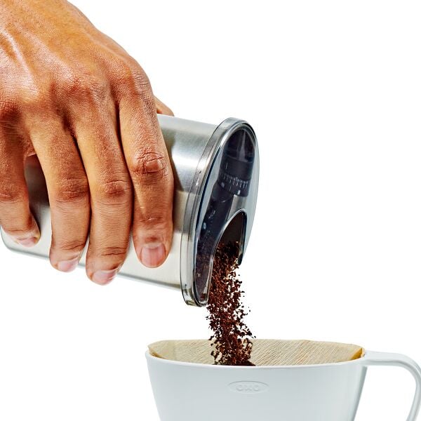 Replacement Coffee Grounds Container for Conical Burr Coffee Grinder - Stainless Steel L1