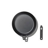 Outdoor 12-inch Carbon Steel Pan with Removable Handle P6