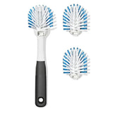 Nylon Bristle Dish Brush with Refills Y5