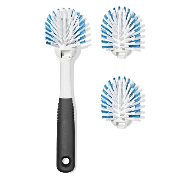 Nylon Bristle Dish Brush with Refills Y5