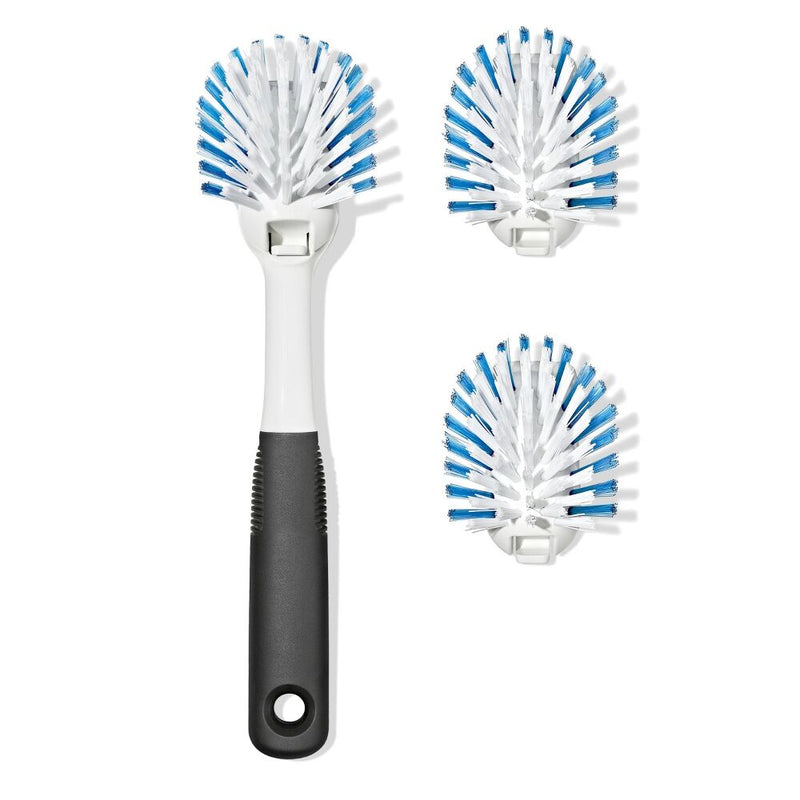 Nylon Bristle Dish Brush with Refills Y5
