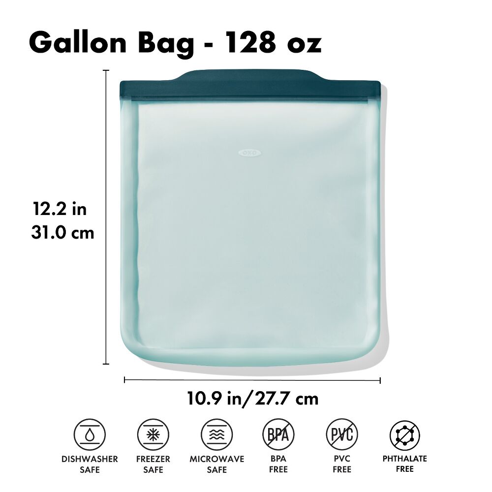 Silicone Reusable Bag - Gallon Bag (128 oz) - Lagoon L3