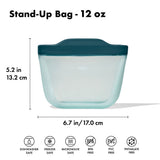 Silicone Reusable Bag - Stand-Up Snack (12 oz) – Lagoon A9
