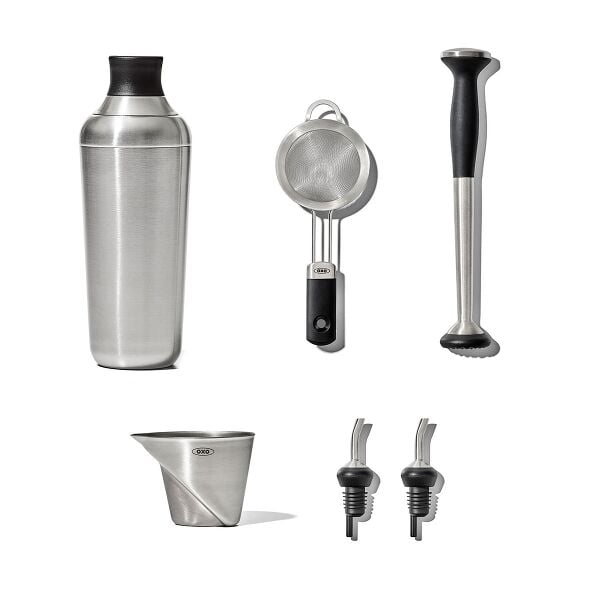 Steel 6-Piece Barware Set N1