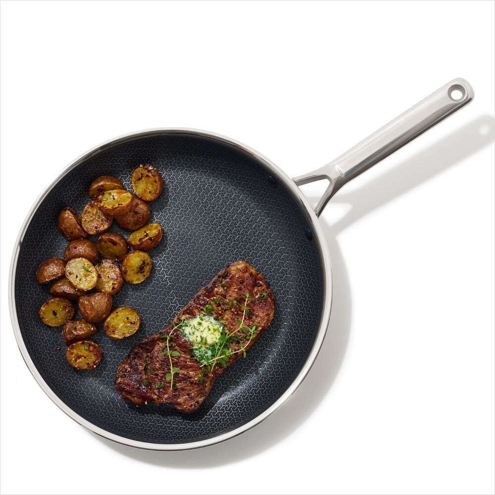 Trident Hybrid Non-Stick Stainless Steel 12 in Fry Pan S6