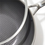 Trident Hybrid Non-Stick Stainless Steel 5 Qt Wok with Lid U1