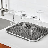 OXO Good Grips Compact Drying Rack with Dish Rest R7