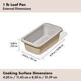 Non-Stick Pro Ceramic Coated Metal Bakeware 1 lb Loaf Pan X7