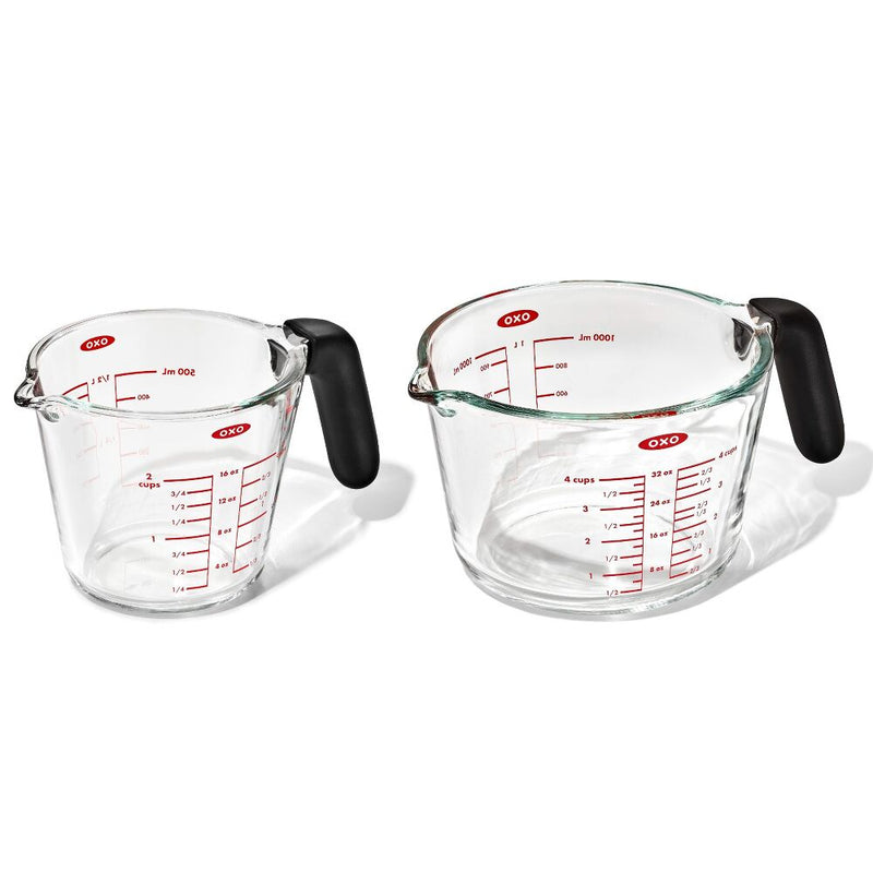 2-Cup and 4-Cup Glass Measuring Cup Set K6