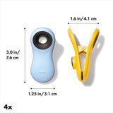 Magnetic All-Purpose Clips - 4-Pack - assorted colors E9