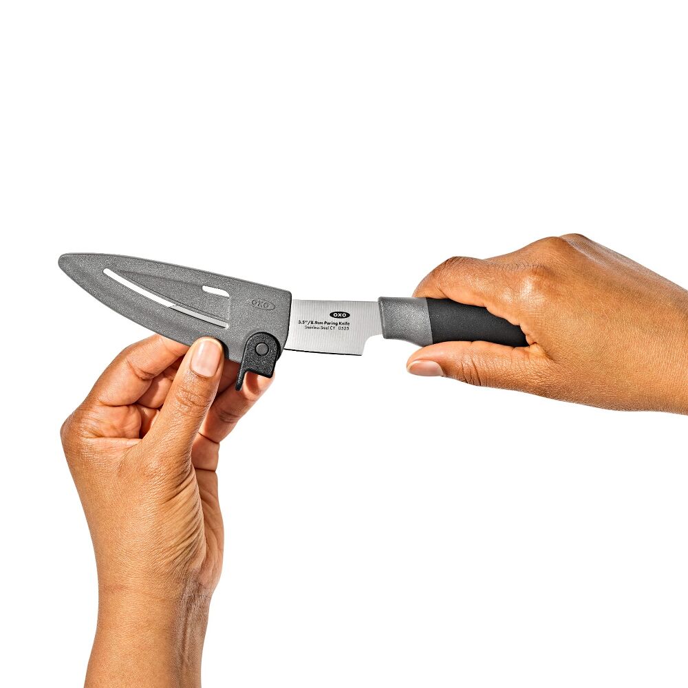 3.5 in Paring Knife with Locking Sheath J2