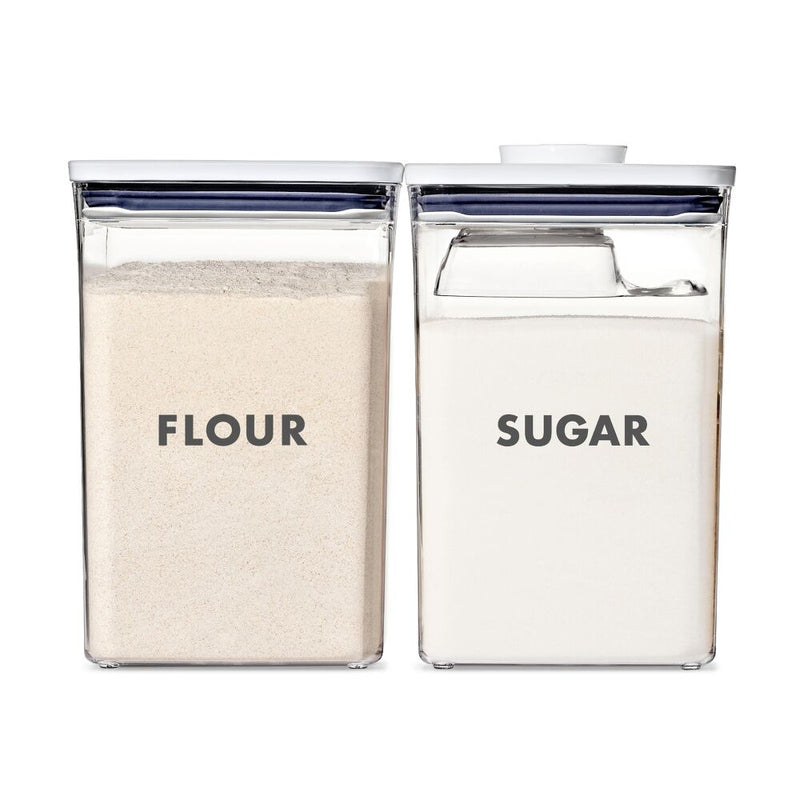 2-Piece Prelabeled POP Container Set with Scoop Q7