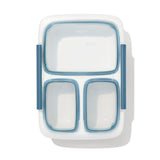 Prep & Go 4.1-Cup Divided Container - Ocean Blue C3