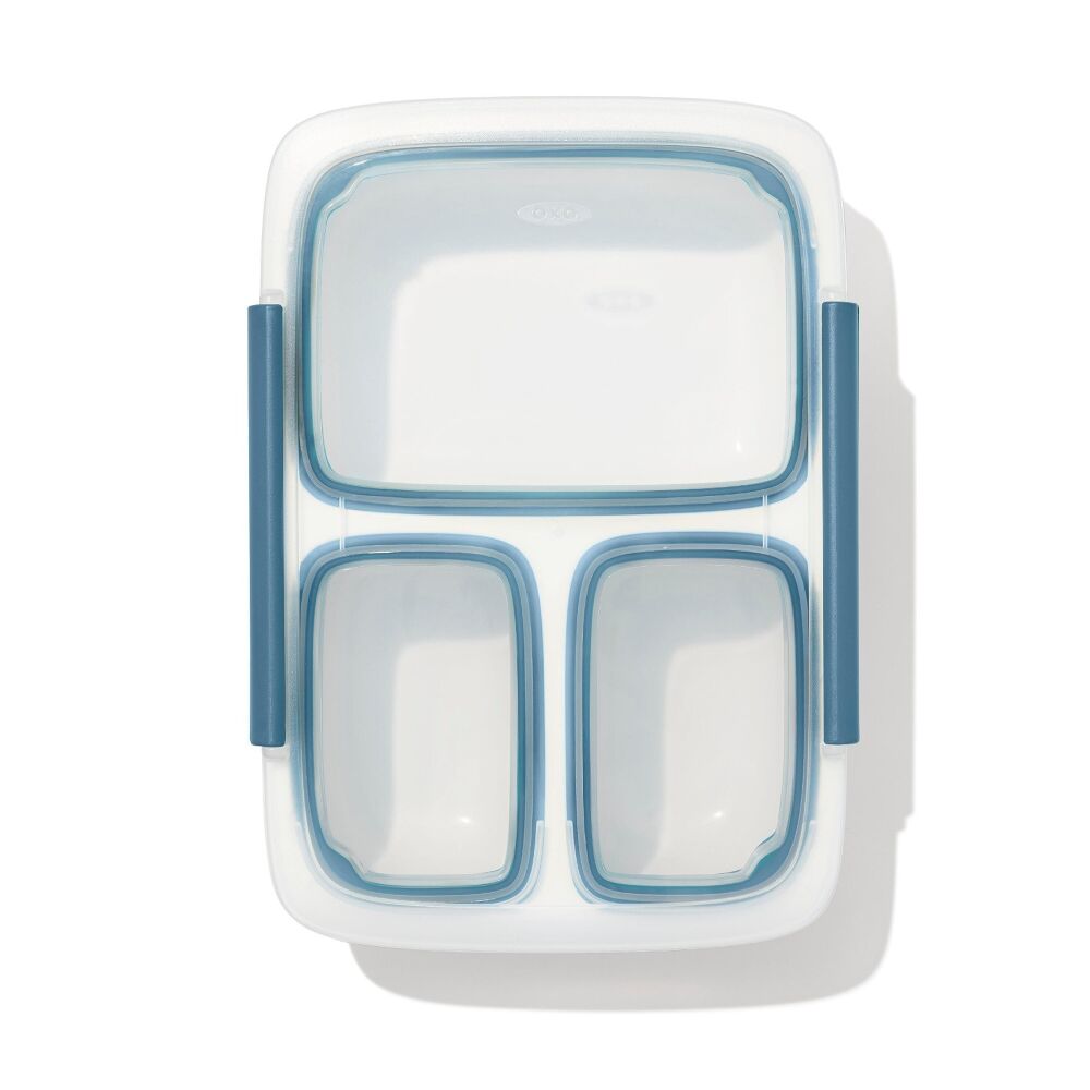 Prep & Go 4.1-Cup Divided Container - Ocean Blue C3