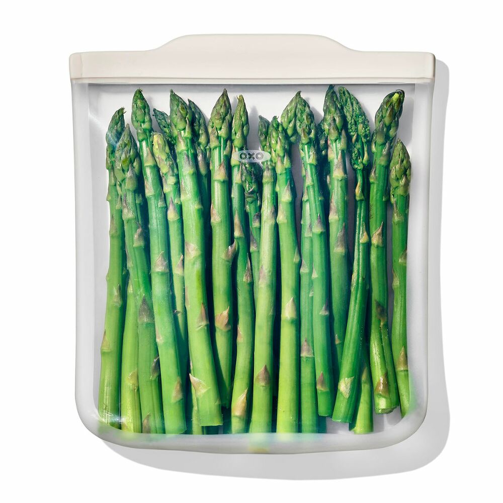 Silicone Reusable Bag - Half Gallon Bag (64 oz) - Oat T1