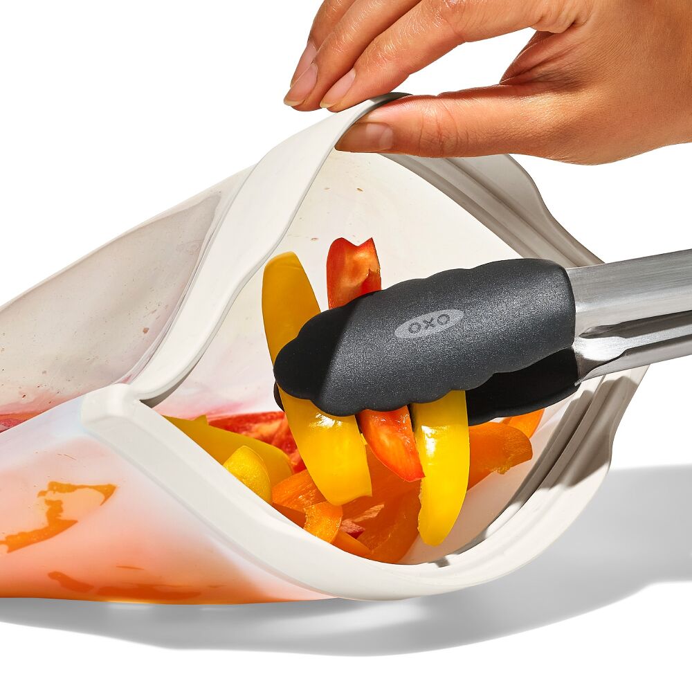 Silicone Reusable Bag - Half Gallon Bag (64 oz) - Oat T1