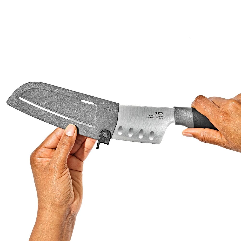 5 in Santoku Knife with Locking Sheath X6