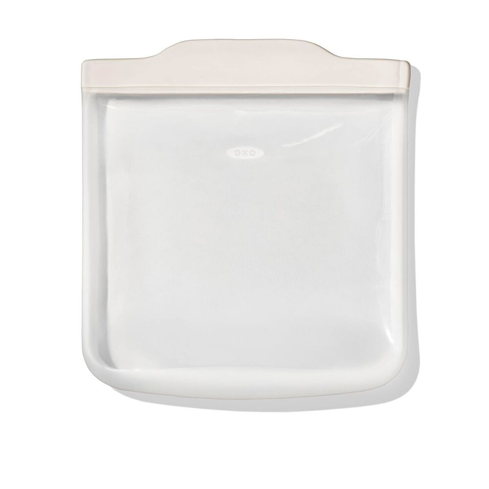 Silicone Reusable Bag - Sandwich Bag (28 oz) - Oat S3