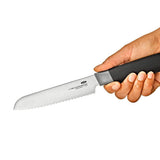 5 in Serrated Utility Knife with Locking Sheath K0