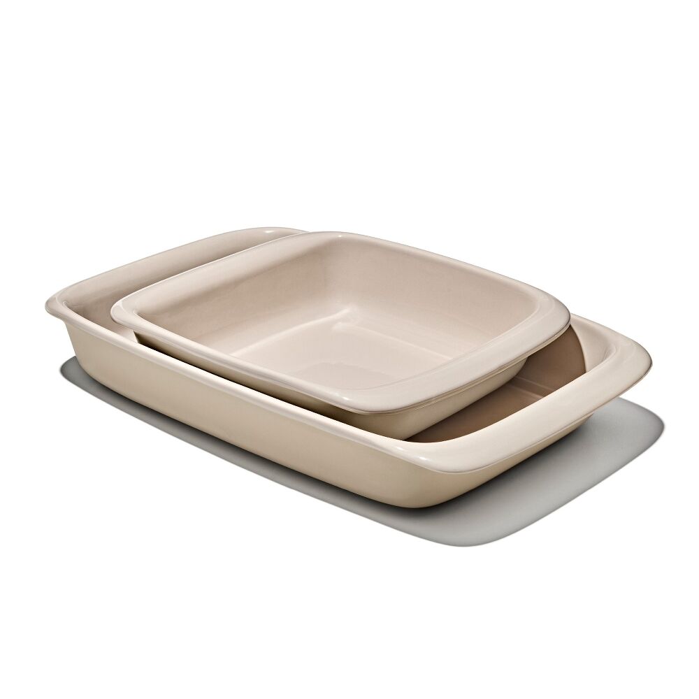 2 Qt Square Stoneware Baking Dish X2