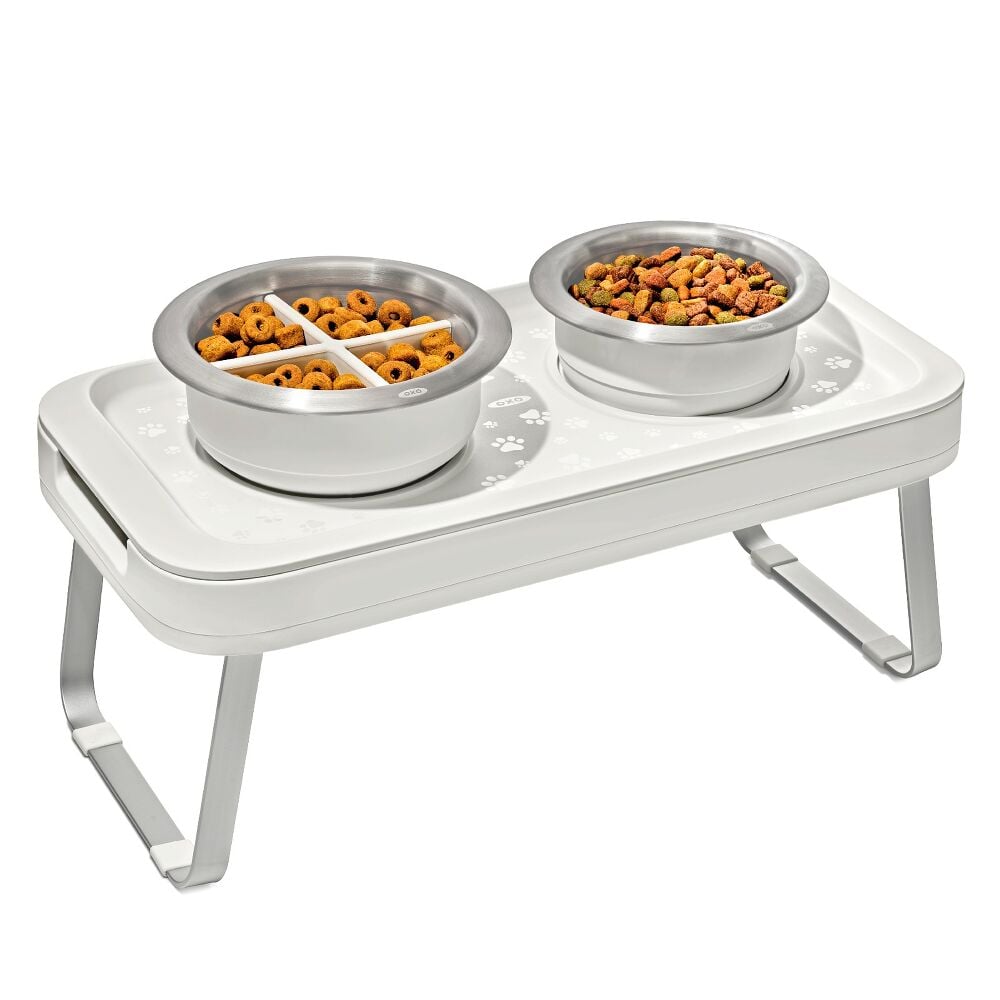 OXO Pet Adjustable Elevated Feeder V1